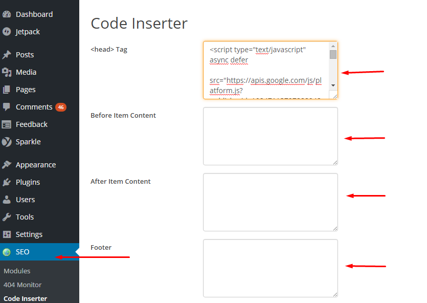 Code Inserter