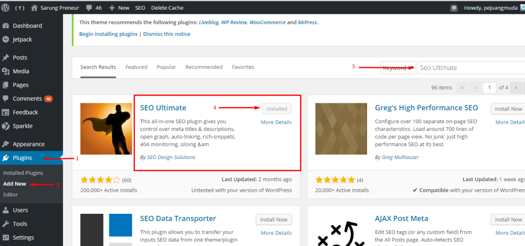 Cara Install Seo Ultimate
