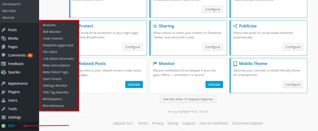 Setting Plugin Seo Ultimate