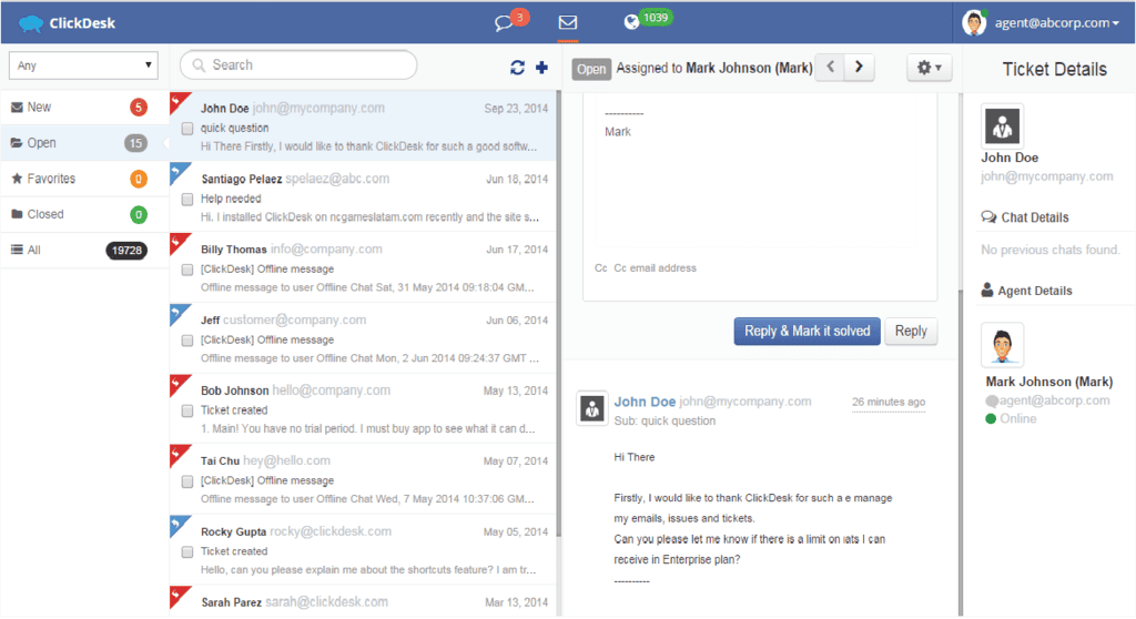 ClickDesk Live Support